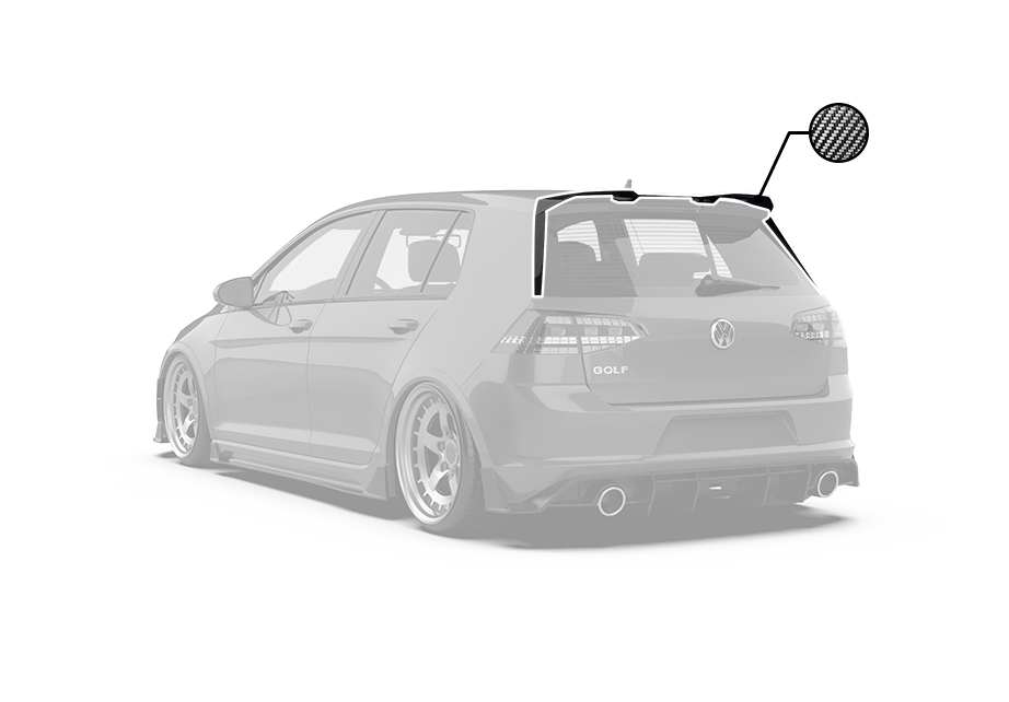 Robot Craftsman Volkswagen Golf / GTI / Golf R Rear Spoiler (Mk 7.5 Only)