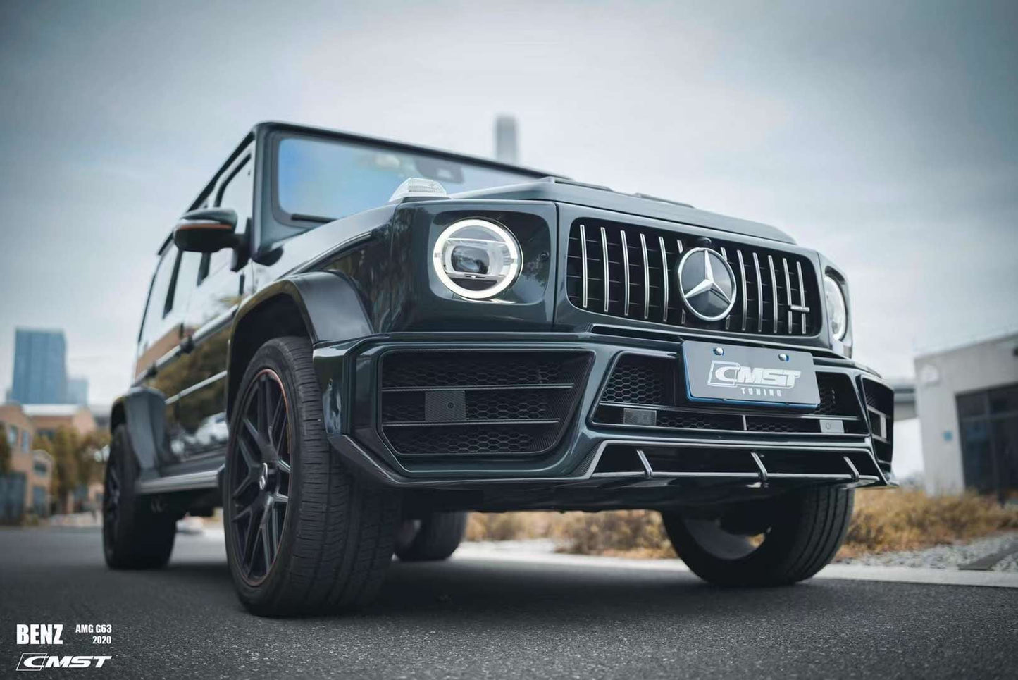 CMST Tuning Partial Carbon Fiber Front Bumper & Splitter for Mercedes Benz G63 G550 G500 W464