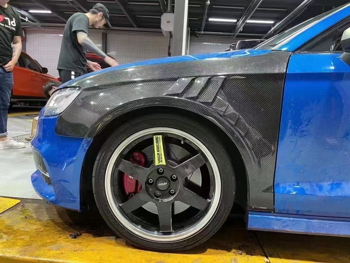 TAKD Carbon Pre-preg Carbon Fiber Front Fenders for Audi RS3 8V 2018-2020