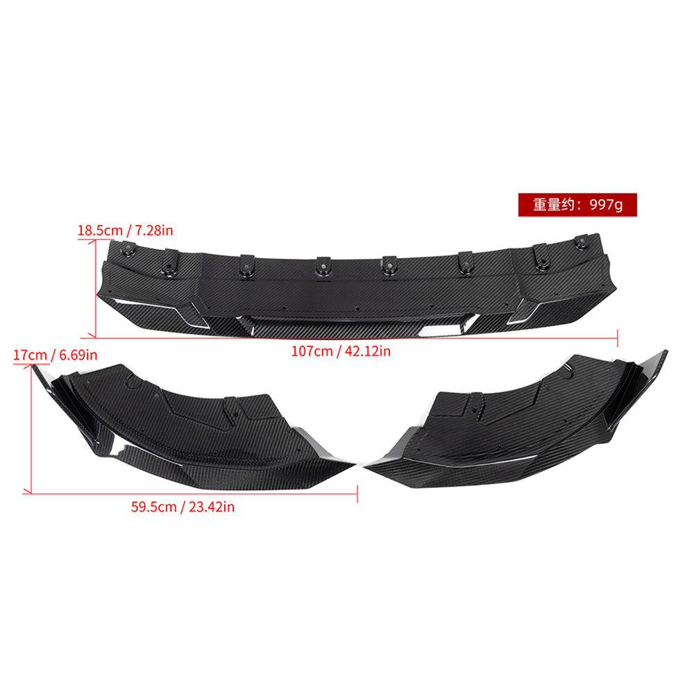 SOOQOO BMW G42 Carbon Fiber Front Lip