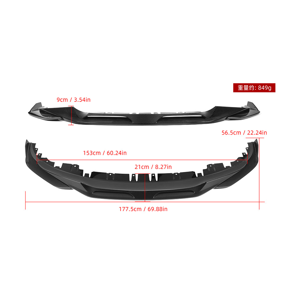 SOOQOO BMW G26/i4 Carbon Fiber Front Lip