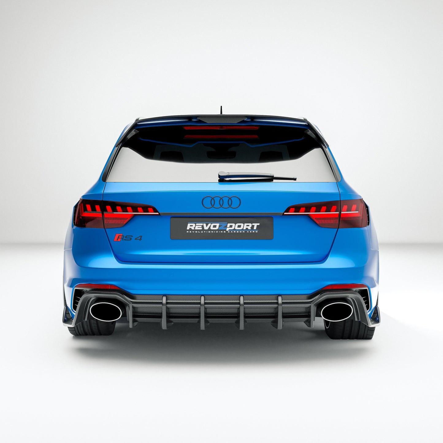 Audi RS4 B9.5 Facelift Carbon Fiber Rear Diffuser
