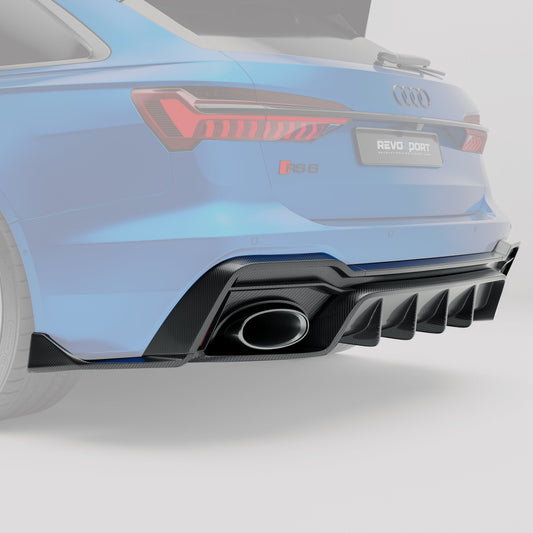 Audi RS6 C8 Carbon Fiber Rear Diffuser