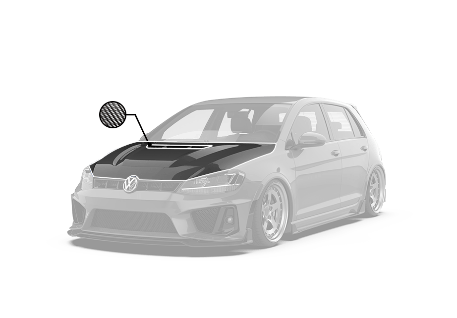 Robot Craftsman Volkswagen Golf / GTI / Golf R MK7 MK7.5 Hood / Bonnet