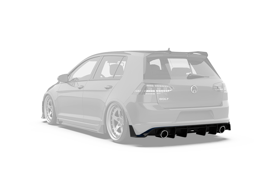 Robot Craftsman Volkswagen Golf / GTI / Golf R MK7 MK7.5 Rear Diffuser (Mk7.5 Only)