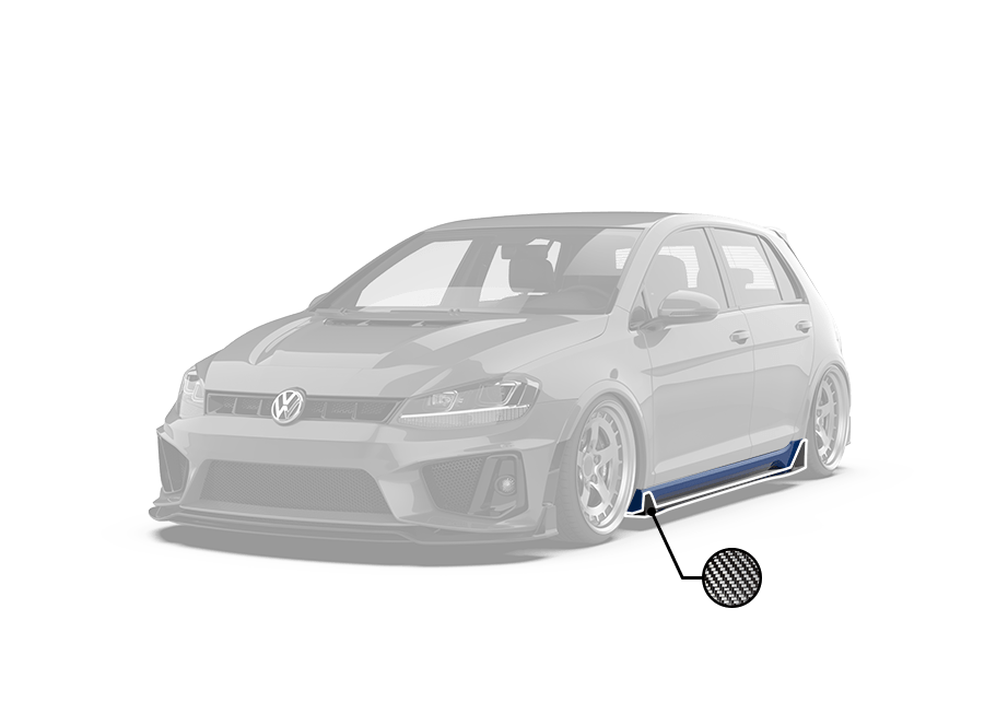 Robot Craftsman Volkswagen Golf / GTI / Golf R MK7 MK7.5 Side Skirts
