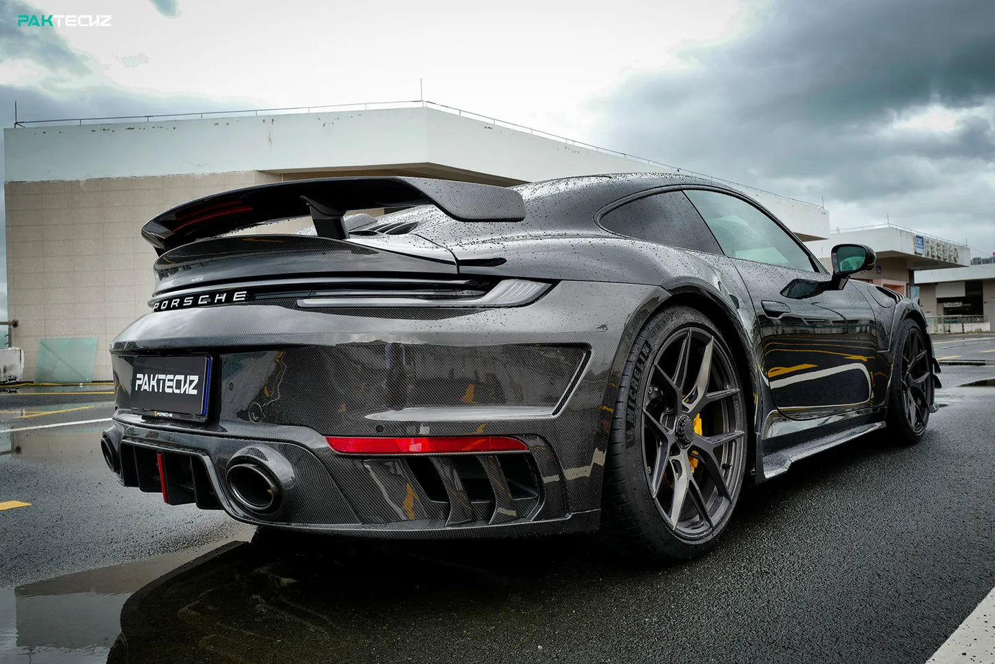 Porsche 992 Turbo S Paktechz Full Dry Carbon Aerodynamics kit