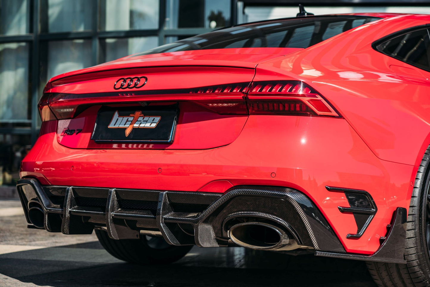 RBT Carbon Fiber Rear Diffuser & Rear Canards for Audi RS7 C8 2020-ON