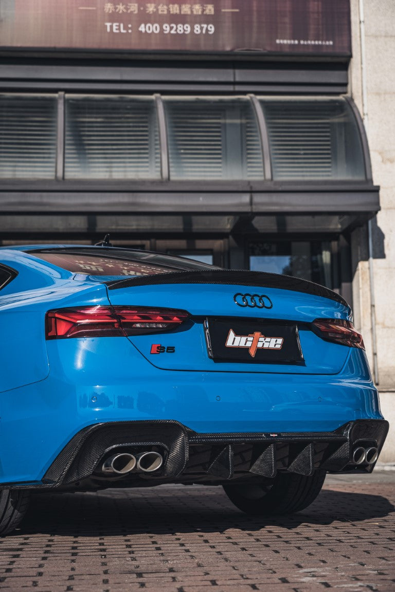 RBT Tuning Pre-preg Carbon Fiber Rear Diffuser Ver.1 for Audi S5 & A5 S Line 2020-ON B9.5