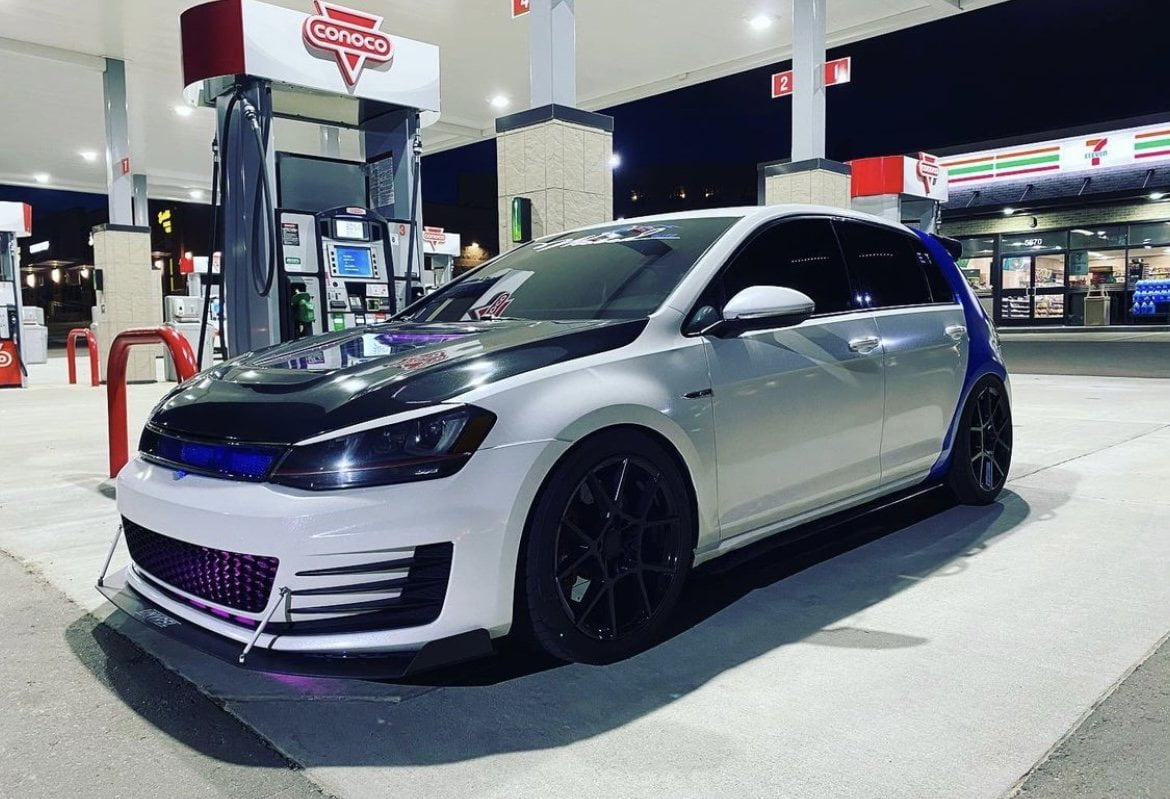CMST Carbon Fiber PVC Glass Transparent Hood for Volkswagen GTI & Golf R & Golf MK7 MK7.5
