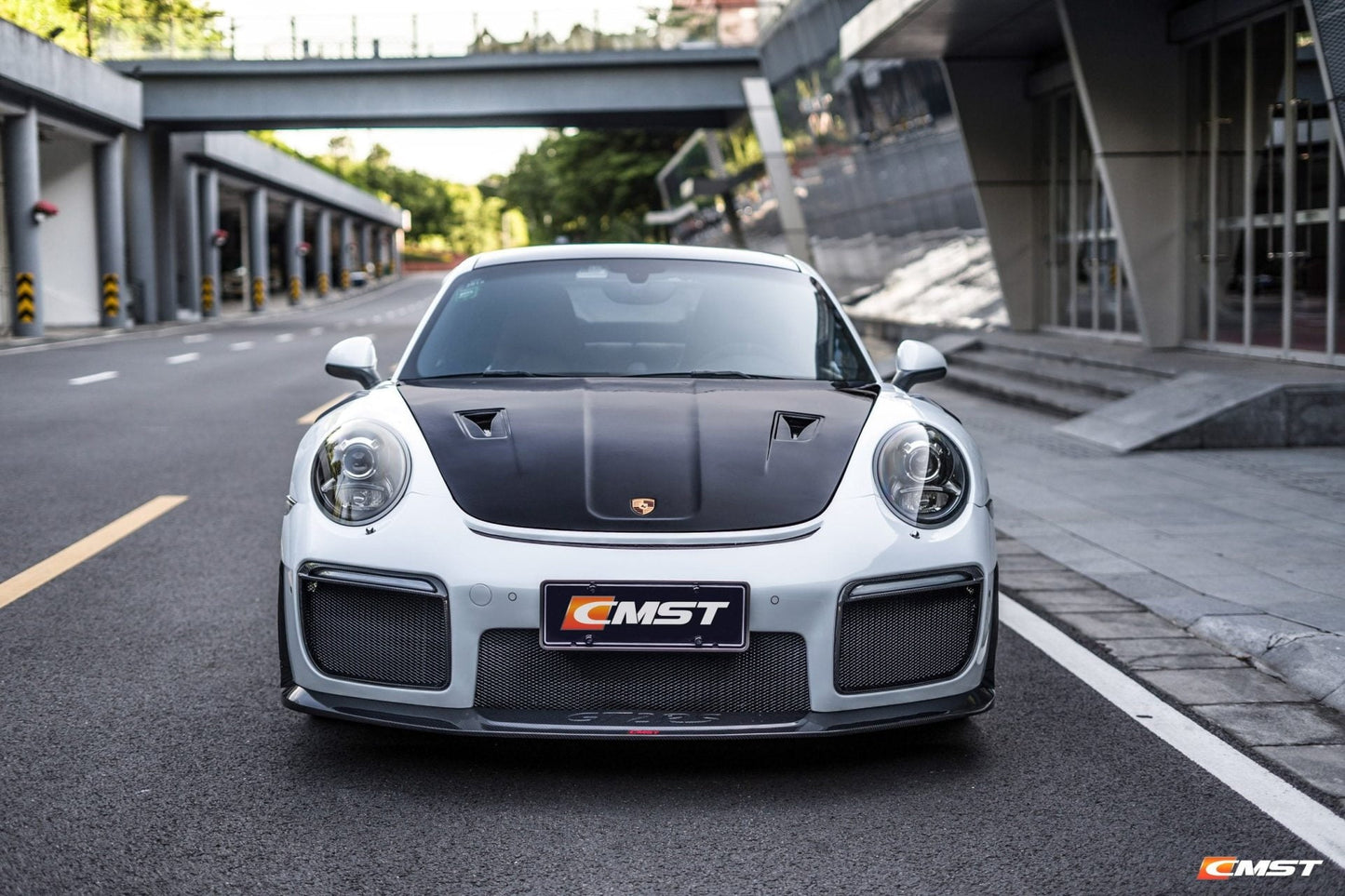CMST Porsche 991.1 991.2 GT2RS (2012-2018) Conversion Kit Carbon Fiber Front Bumper ( 6 Pcs )