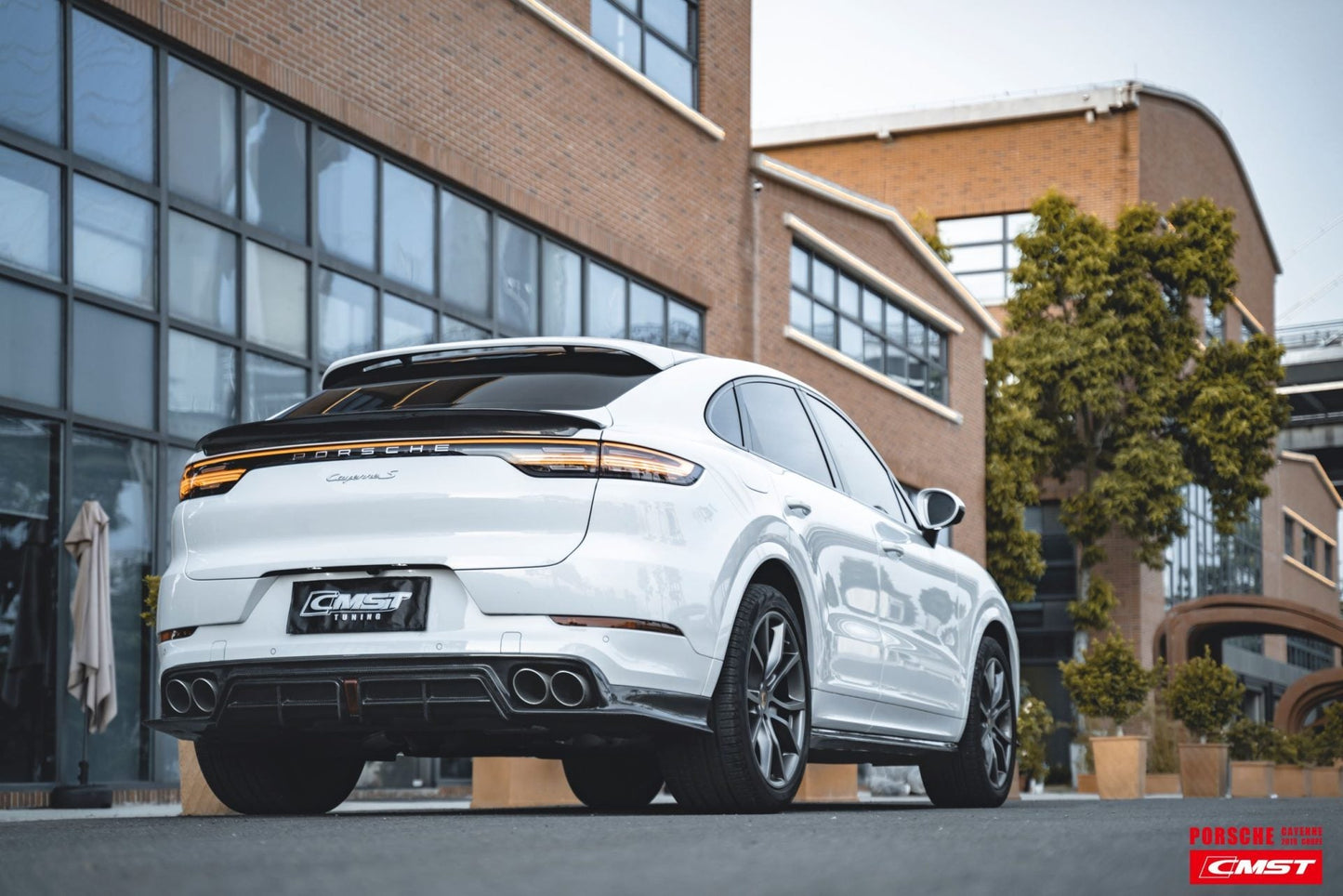 CMST Tuning Carbon Fiber Rear Spoiler for Porsche Cayenne Coupe 9Y3 2018-ON
