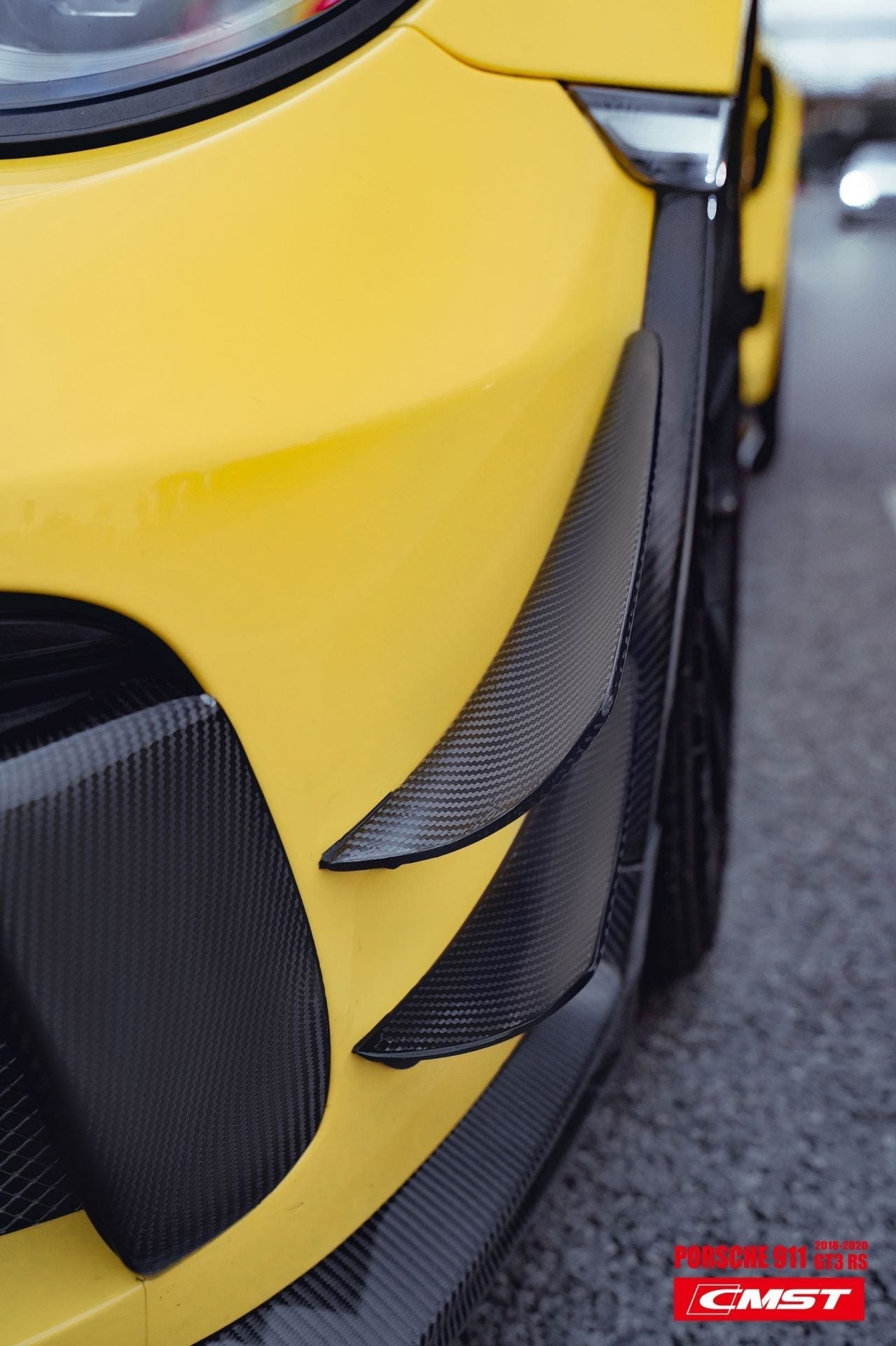 CMST Tuning Carbon Fiber Front Bumper Canards for Porsche 991 991.2 GT3RS