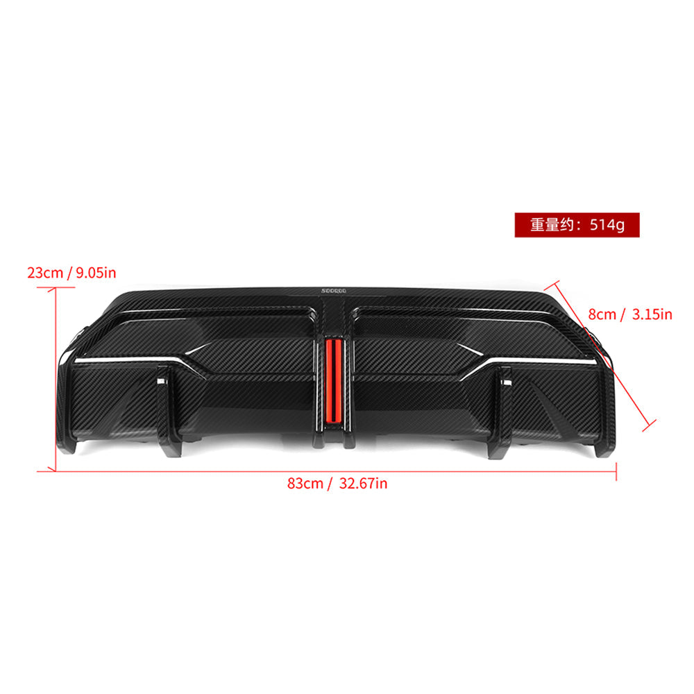 SOOQOO BMW G42 Carbon Fiber Center Diffuser With Light