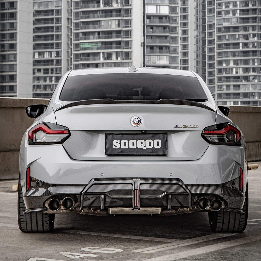 SOOQOO BMW G42 Carbon Fiber Center Diffuser With Light