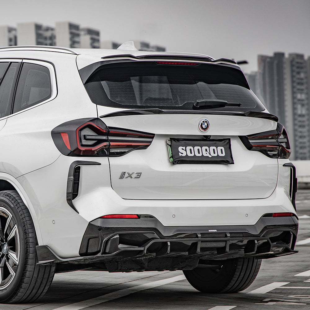 SOOQOO BMW iX3 Carbon Fiber Diffuser
