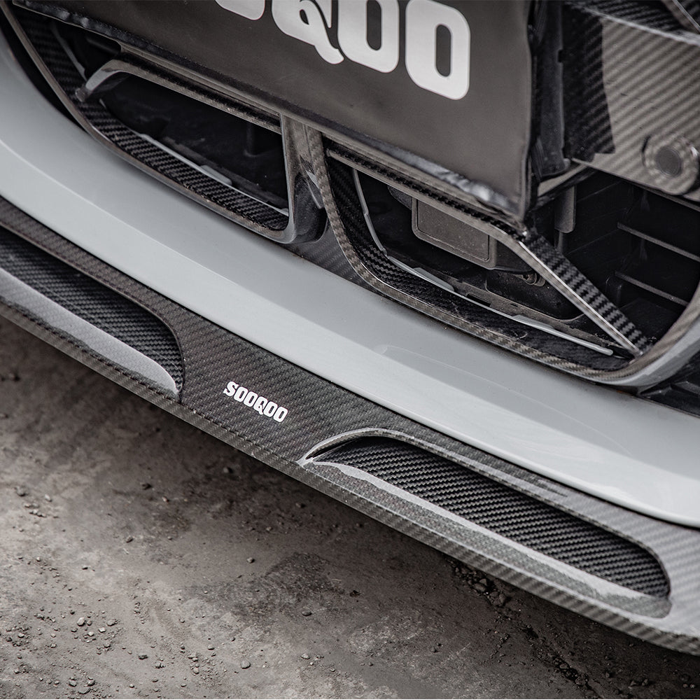 SOOQOO BMW G26/i4 Carbon Fiber Front Lip