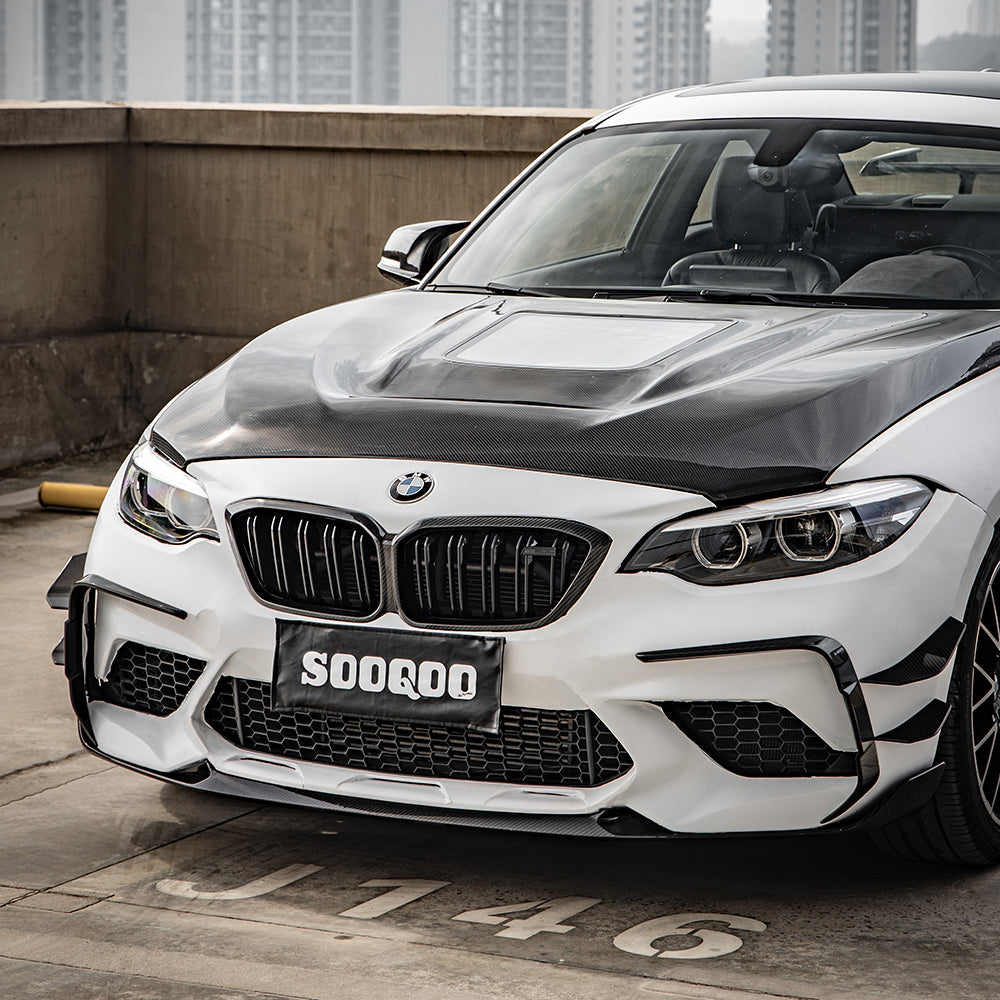 SOOQOO BMW M2 F87C Carbon Fiber Front Vent Trim