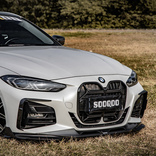 SOOQOO BMW G22 G23 Carbon Fiber Front Vent Trim