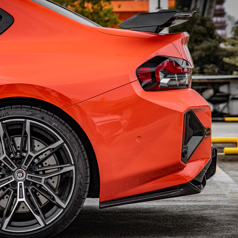 SOOQOO BMW M2 G87 Carbon Fiber Rear Bumper Attachments