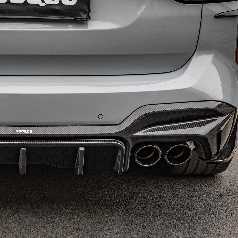 SOOQOO BMW X3M F97 Carbon Fiber Rear Diffuser