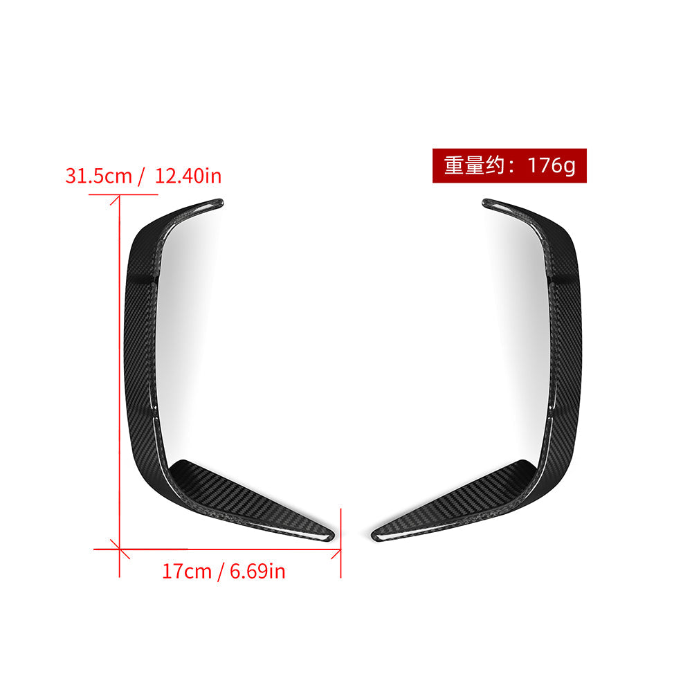 SOOQOO BMW G22 G23 Carbon Fiber Rear Vent Trim