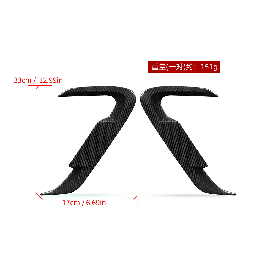SOOQOO BMW iX3 / X3 G01 / X4 G02 LCI Carbon Fiber Side Fender