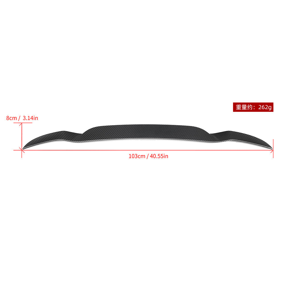 SOOQOO BMW iX3 G08 BEV Carbon Fiber Roof Spoiler