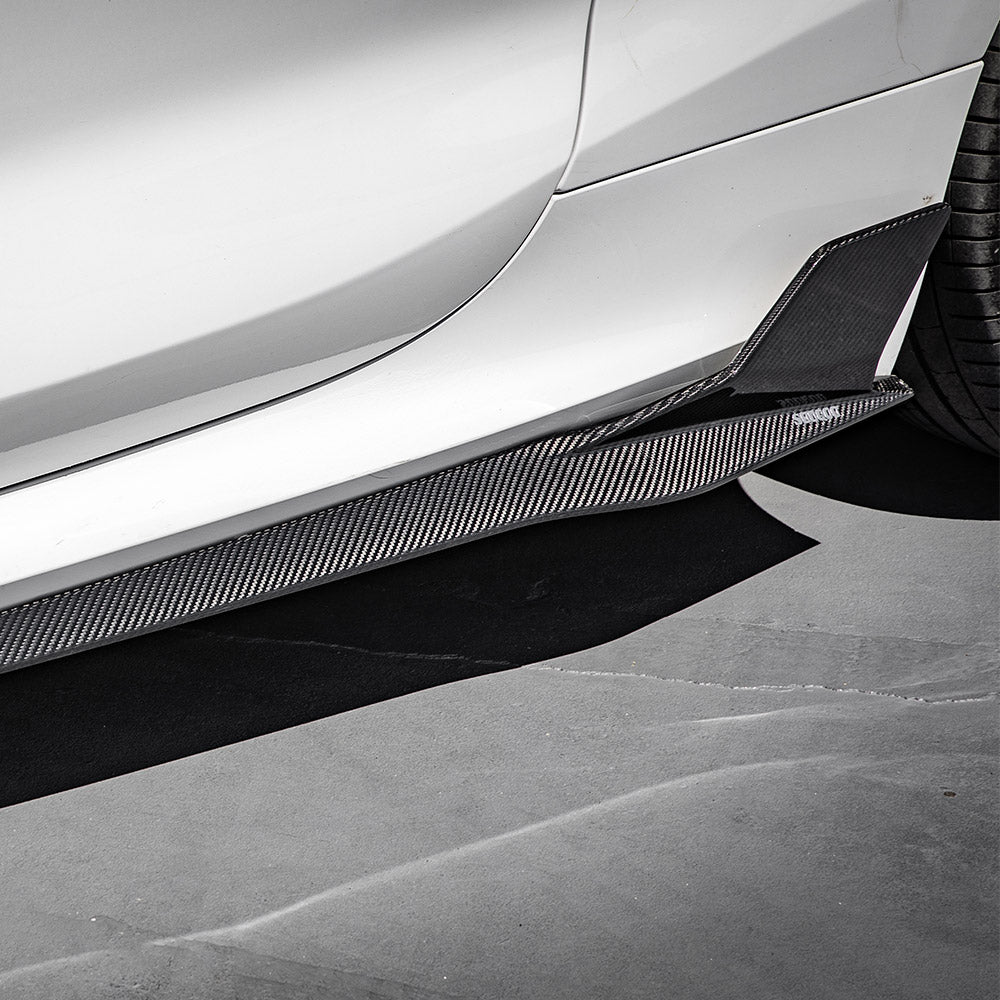 SOOQOO BMW G14 G15 / M8 F91 F92 Carbon Fiber Side Skirt