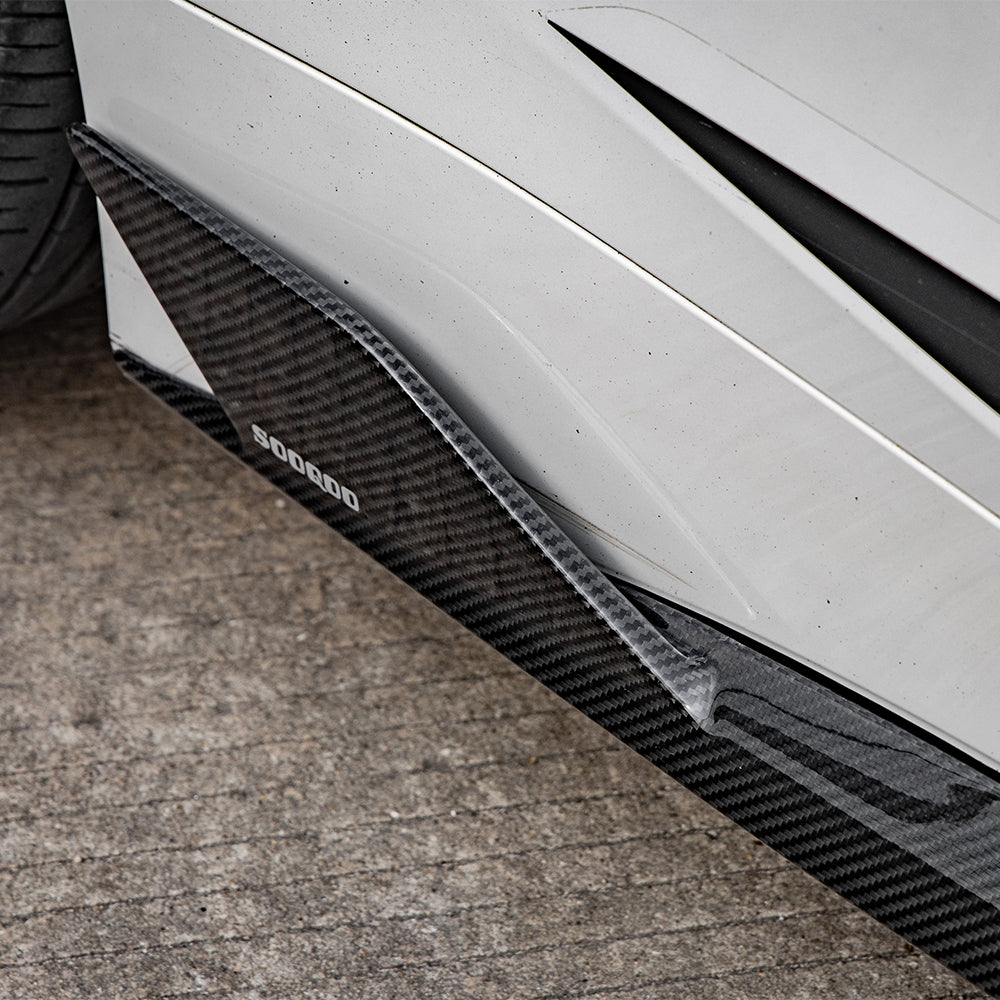 SOOQOO BMW G22 G23 Carbon Fiber Side Skirt