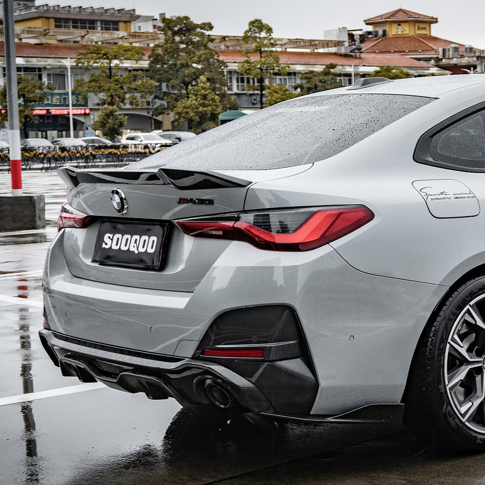 SOOQOO BMW G26 Carbon Fiber Single Tip Diffuser