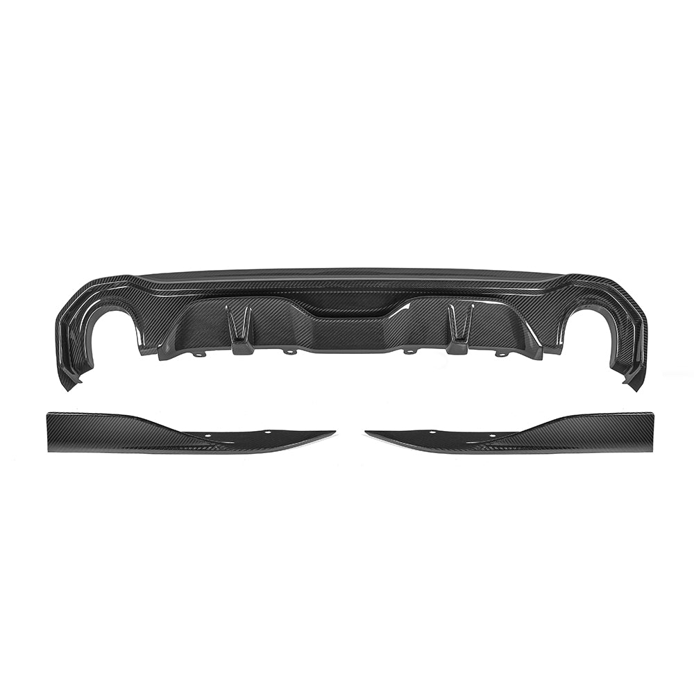 SOOQOO BMW G26 Carbon Fiber Single Tip Diffuser