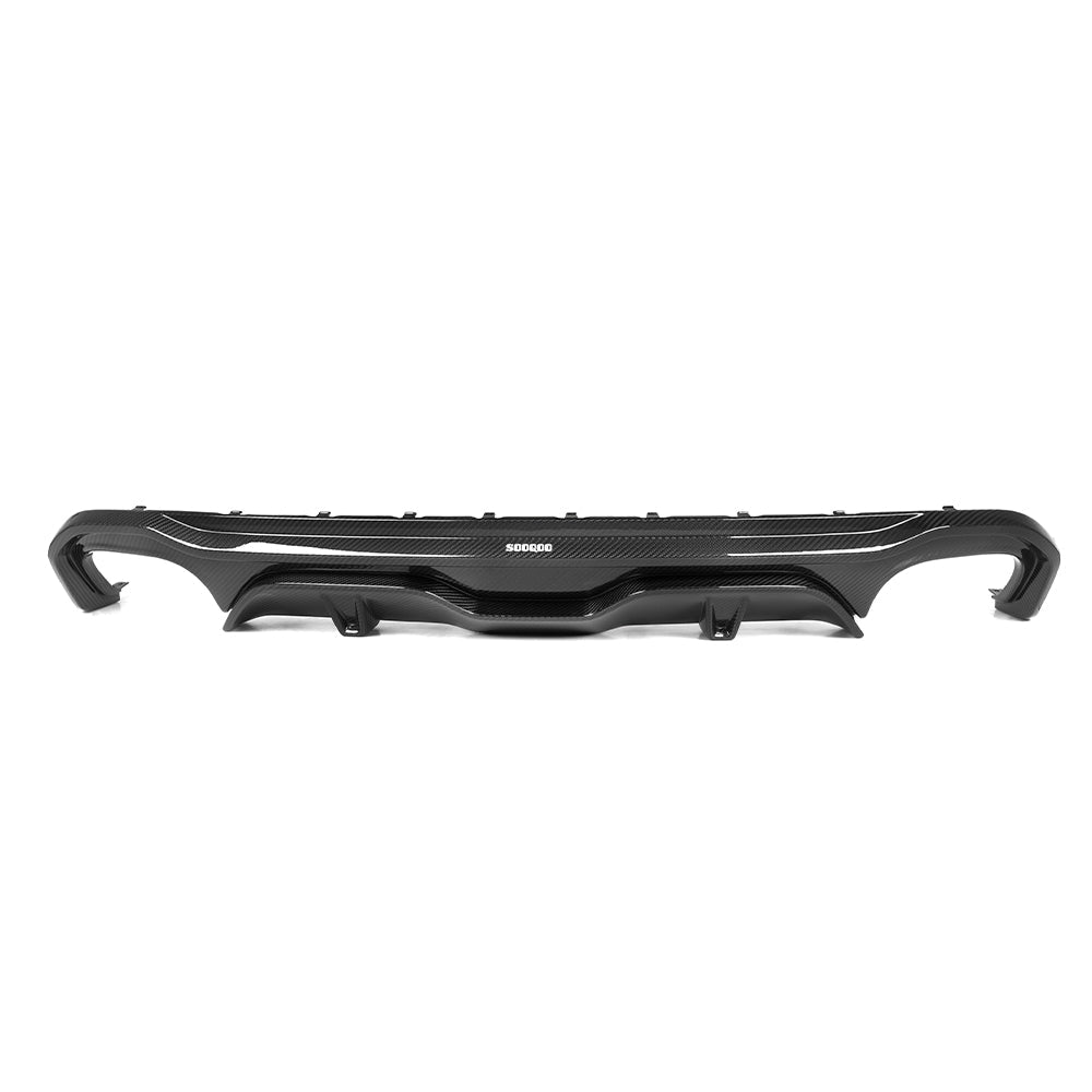 SOOQOO BMW G26 Carbon Fiber Single Tip Diffuser