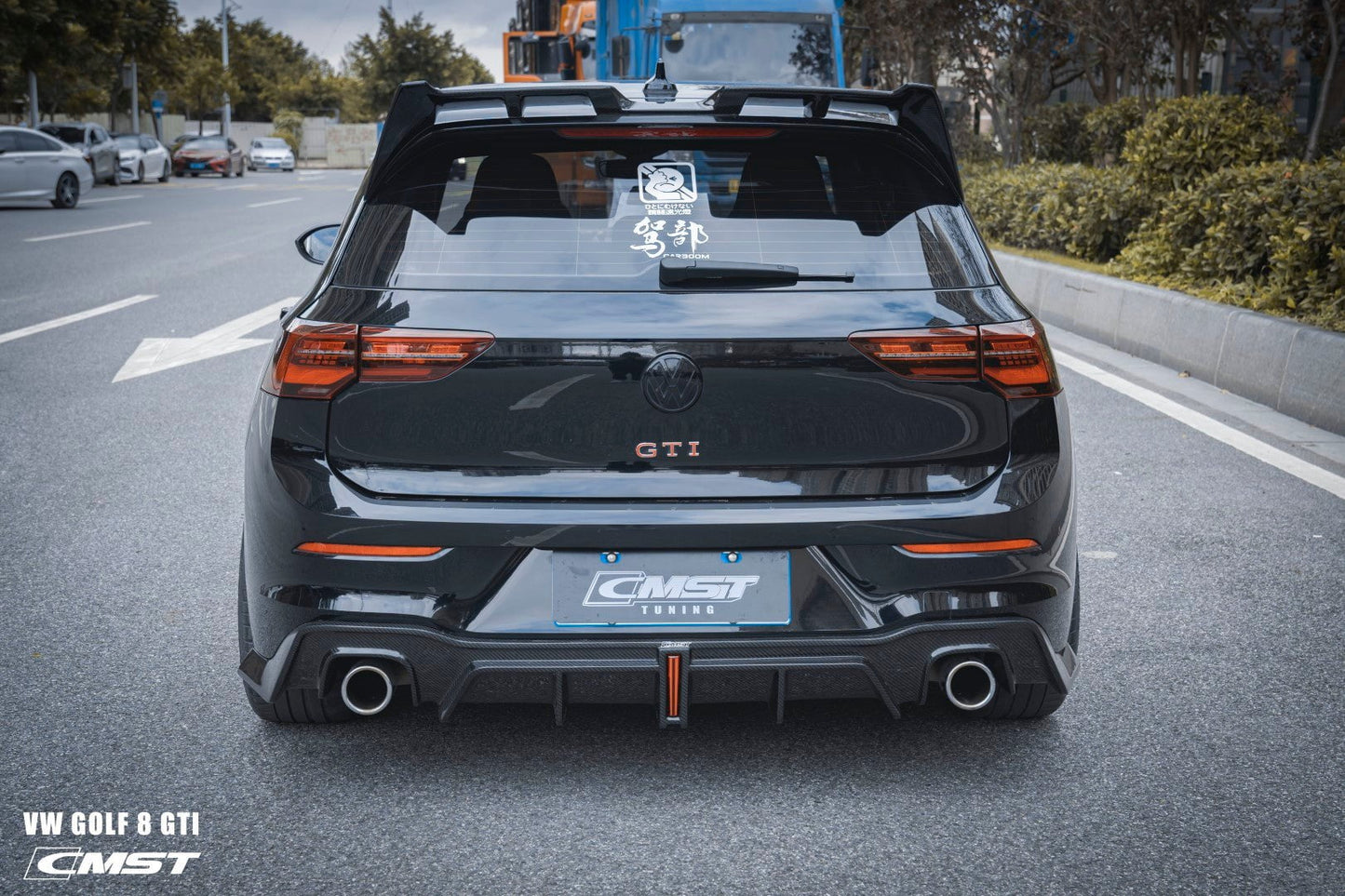 CMST Tuning Carbon Fiber Rear Roof Spoiler for Volkswagen GTI & Golf R MK8