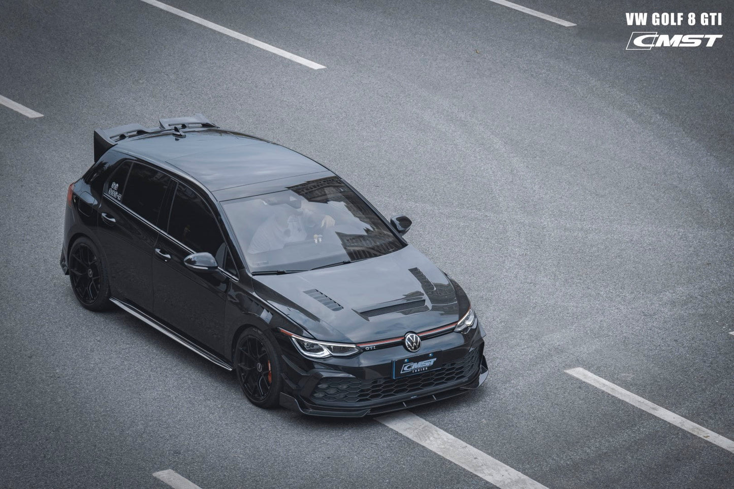 CMST Tuning Carbon Fiber Rear Roof Spoiler for Volkswagen GTI & Golf R MK8